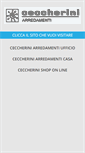Mobile Screenshot of ceccheriniarredamenti.it